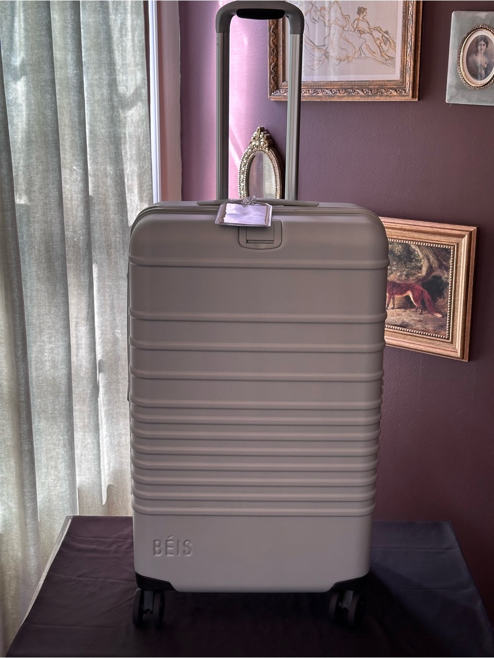 NWT BÉIS The Medium Check-In Roller in SLATE — Limited Edition/Discontinued